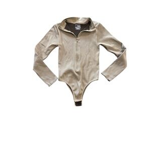 Pretty Little Thing Beige One Piece Bodysuit